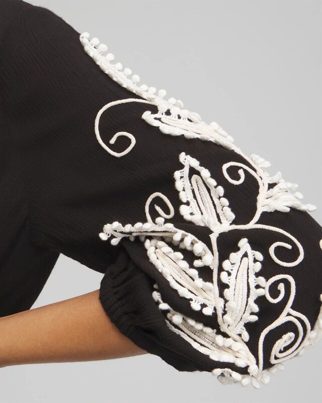 Embroidered Coverup Dress - image 4